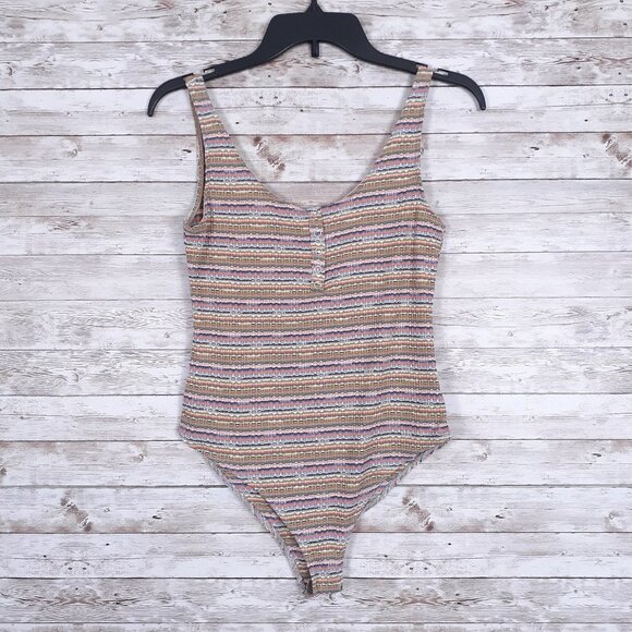 wild fable Tops - Wild Fable Womens Bodysuit XS Stripe 57A